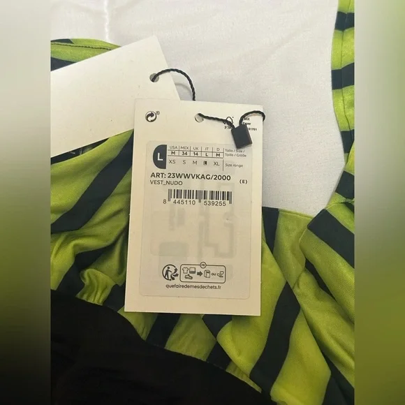 NWT Desigual Maria Escote Dress in Black, Green, Pink and Purple Size Large - Picture 6 of 6